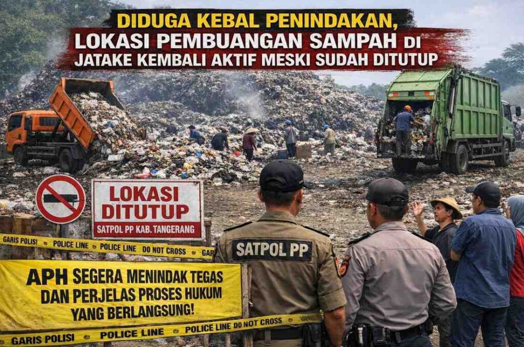 Diduga Kebal Penindakan, Lokasi Pembuangan Sampah di Jatake Kembali Aktif Meski Sudah Ditutup